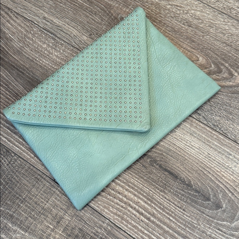 Urban Expressions green Studded Envelope Clutch